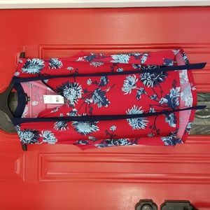 NWT IMNYC Vibrant Sleeveless Blouse, size large